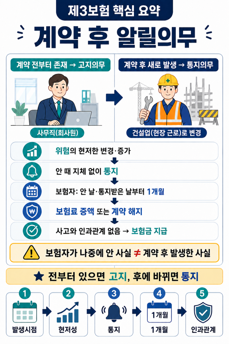 제3보험 제1편 보험계약법과 약관ㅣ6. 계약 후 알릴의무