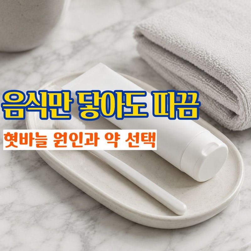 혓바늘원인 혀끝이 따끔꺼리는 혓바늘나는이유 혓바늘없애는법과 약