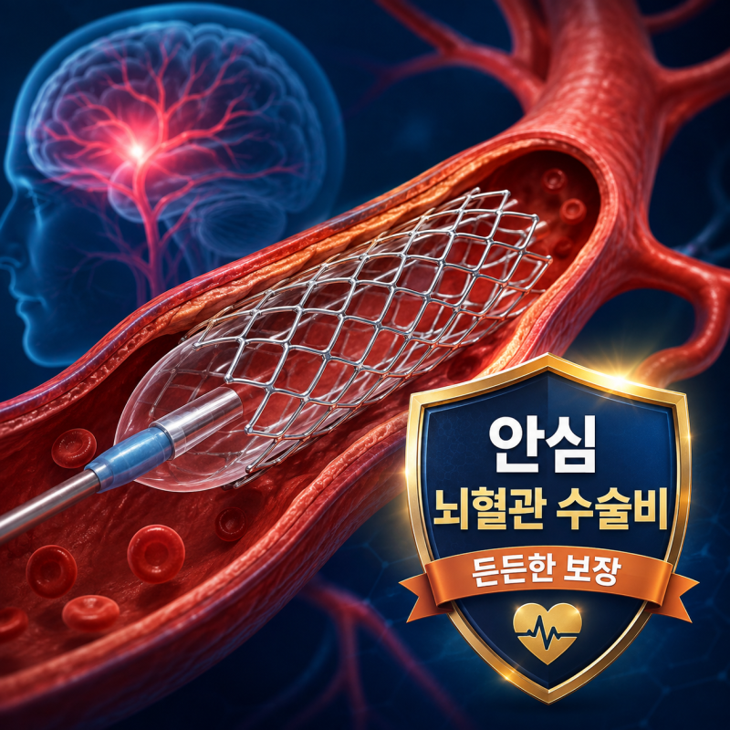 뇌스텐트 수술비 1회 1,000만 원? 뇌혈관 협착 막는 필수 수술비 담보 팩트체크
