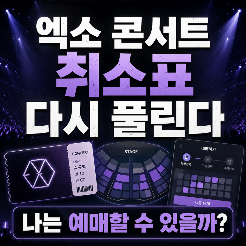 엑소 콘서트 취소표 9월 16일 재오픈, 팬클럽 인증 안 했어도 살 수 있나?