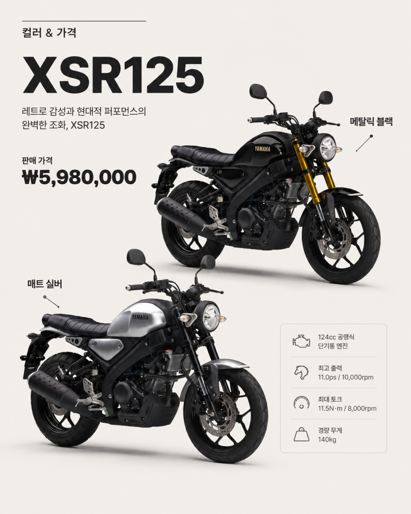 [라이딩 담다] 2026 야마하 신모델 3종 가격 공개! XSR125·MT-07 Y-AMT·YZF-R7 국내 출시 예정