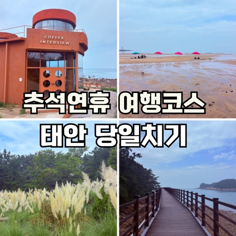 추석연휴 가볼만한 곳 태안 당일치기 여행코스
