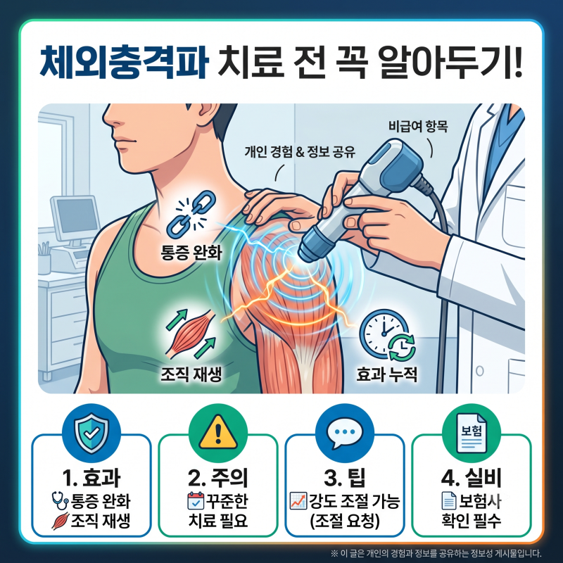 지긋지긋한 어깨 통증! 체외충격파 치료 효과부터 평균가격, 실비적용까지 총정리