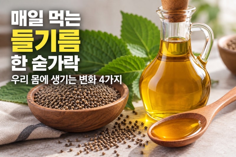 매일 먹는 들기름 한 숟가락, 우리 몸에 생기는 변화 4가지