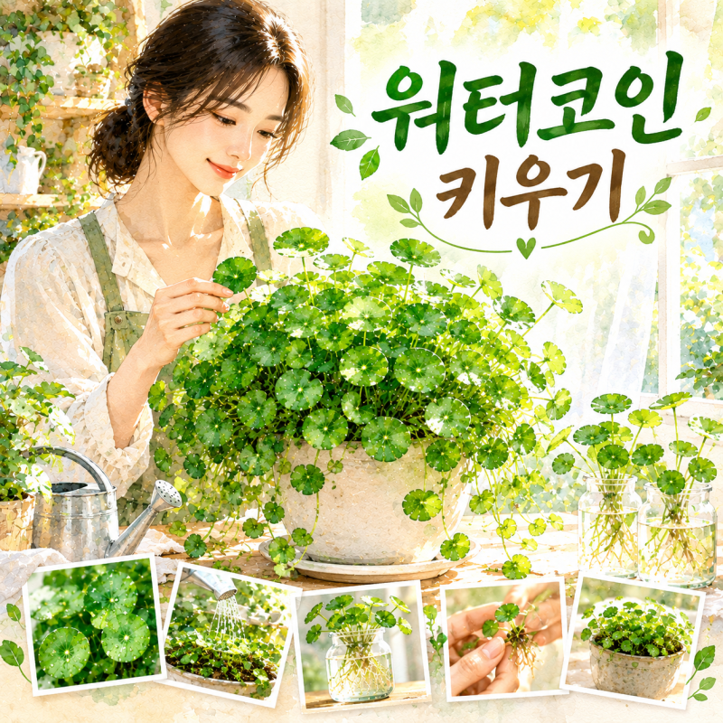 워터코인 키우기 물주기부터 수경재배 번식까지