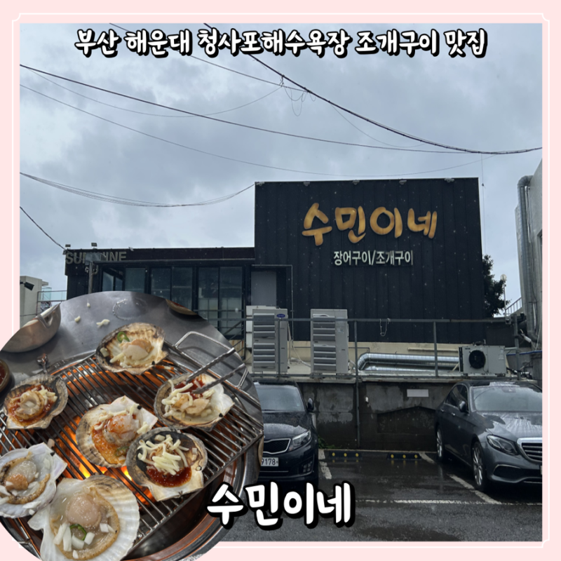 부산 해운대 청사포해수욕장 조개구이 맛집 : 수민이네