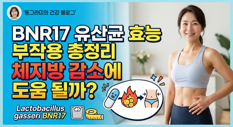 BNR17 유산균 효능 부작용 총정리, 체지방 감소에 도움 될까?