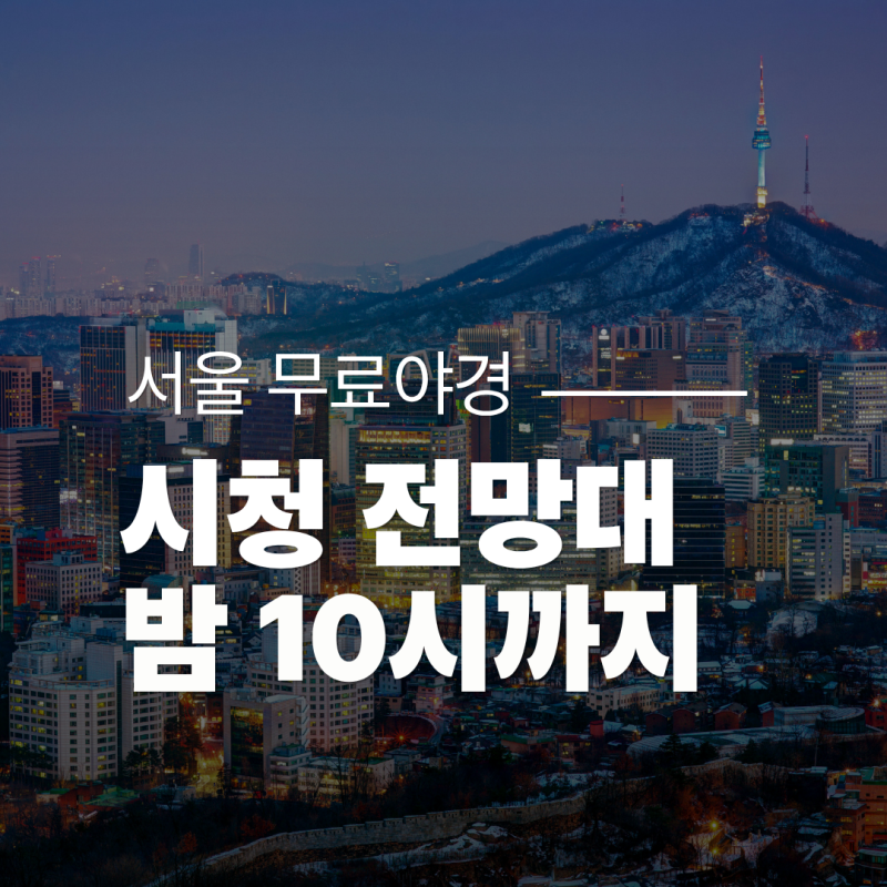 2026 서울시청 하늘전망대 야간개방｜무료 야경·운영시간·가는법
