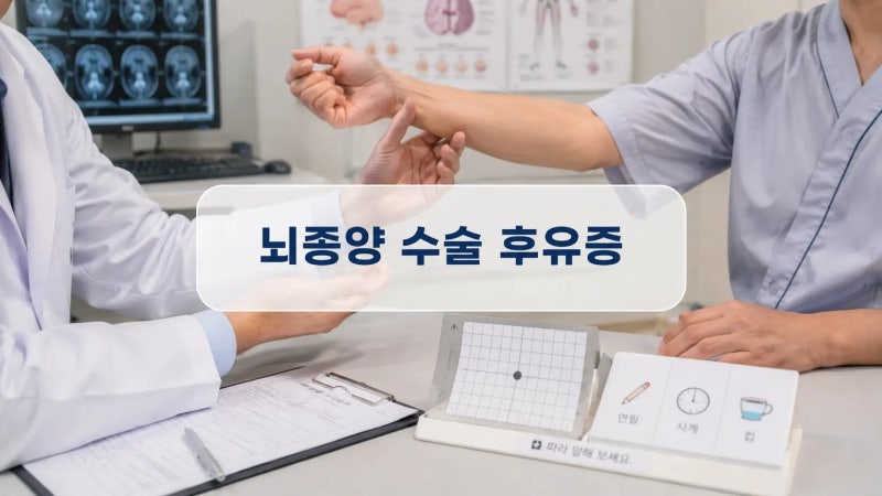 뇌종양 수술 후유증, 그냥 기다리면 안 되는 증상들