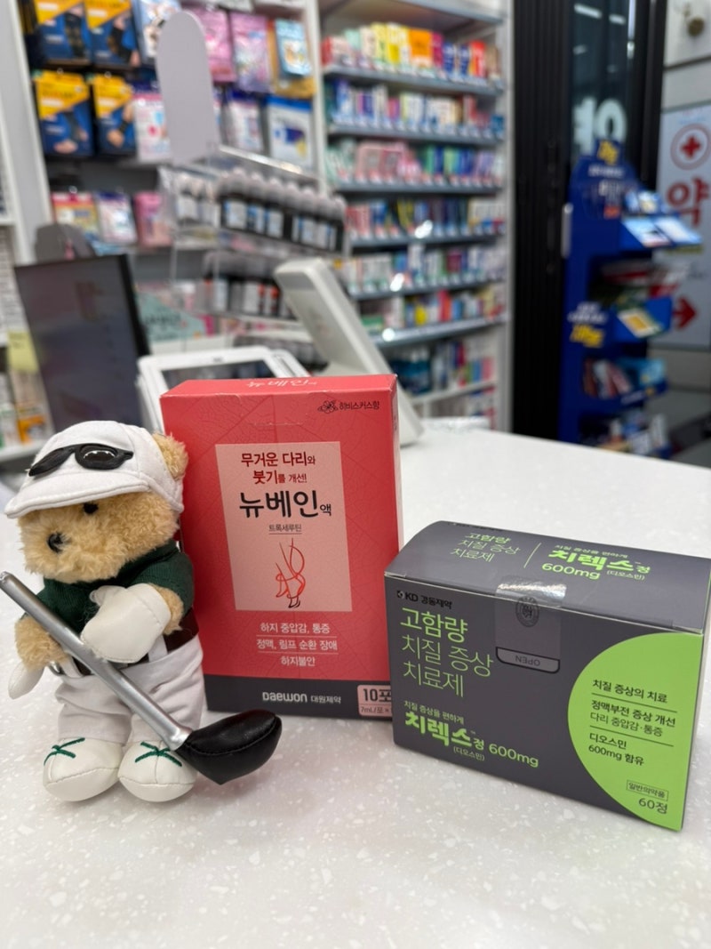 “치질도 없는데 왜 치질약을 주세요?”다리 붓기와 정맥순환 개선제, 디오스민 vs 트록세루....
