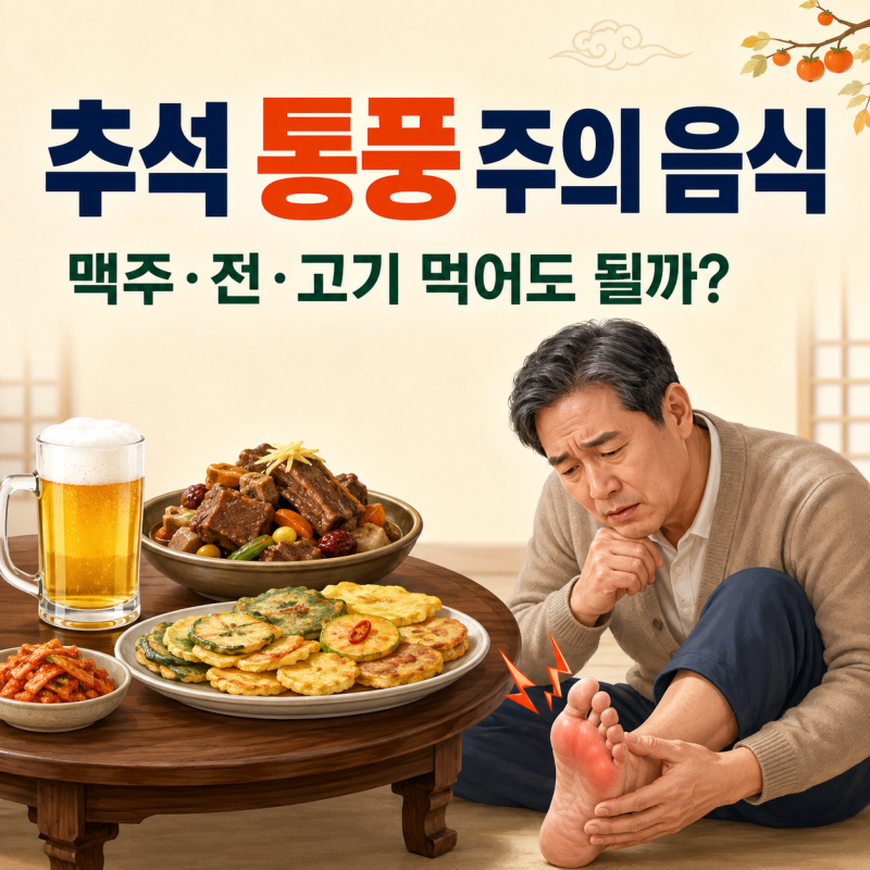 추석 통풍 주의 음식｜맥주·전·고기 먹어도 될까