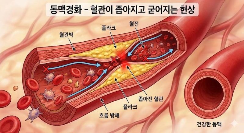동맥경화 초기에 놓치면 안 되는 7가지 신호