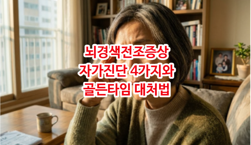 뇌경색전조증상 자가진단 4가지와 골든타임 대처법