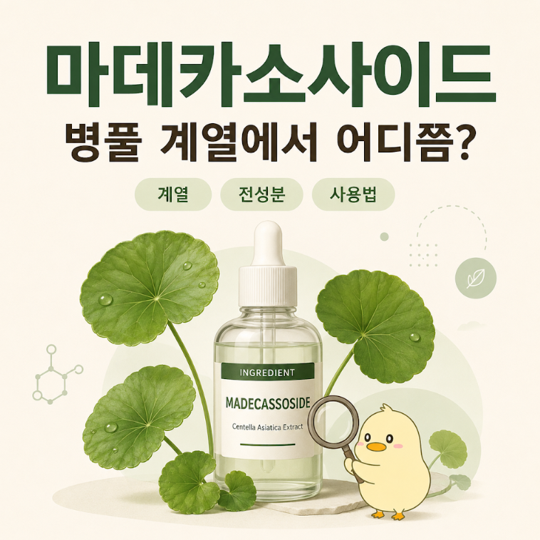 마데카소사이드, 병풀 계열 이름들과 구분하는 법