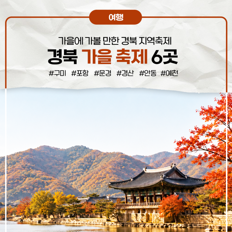 2026년 9월 경북 축제 총정리｜가을에 가볼 만한 경북 지역축제 6곳