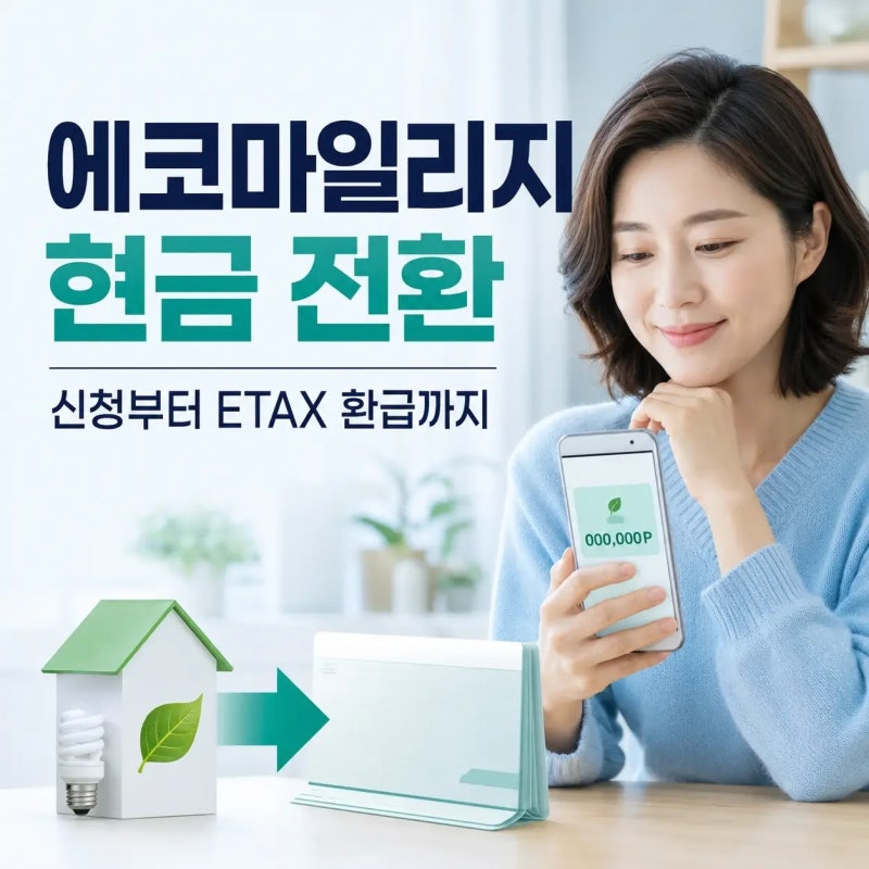 에코마일리지 현금 전환 및 신청방법 총정리 (서울시 ETAX 환급과 자동차 특약 비교)
