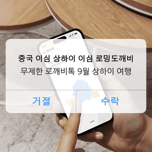 중국 이심 상하이 이심 로밍도깨비 추천 후기 무제한 로깨비톡 9월 상하이 여행