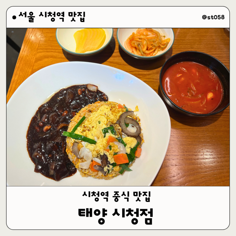 서울 시청역 중식 맛집 태양 시청점, 든든한 삼선볶음밥 내 돈 내산 후기
