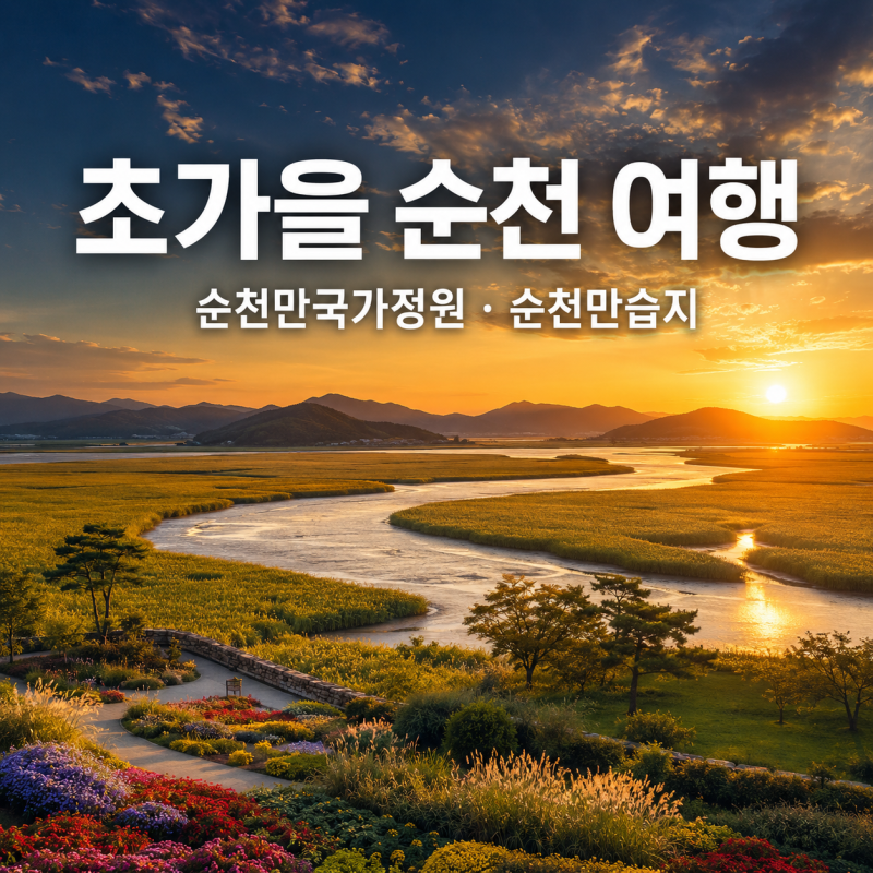 초가을 순천 여행순천만국가정원부터 순천만습지 노을까지
