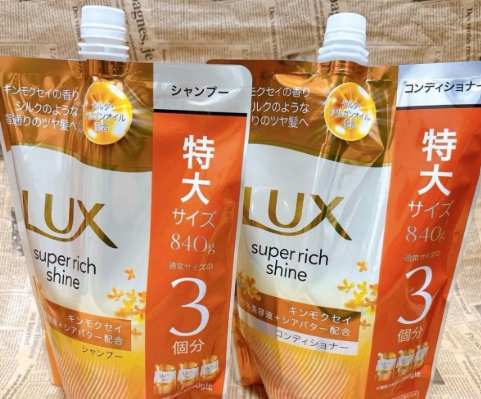 일본 럭스 슈퍼 리치 샤인 금목서향 샴푸 840g 리필 사용 후기