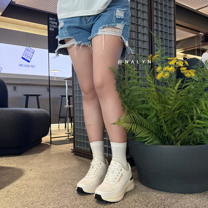 키높이운동화 타린로즈 하이 밸런스힐 스니커즈 신어봤어요 (편하다)