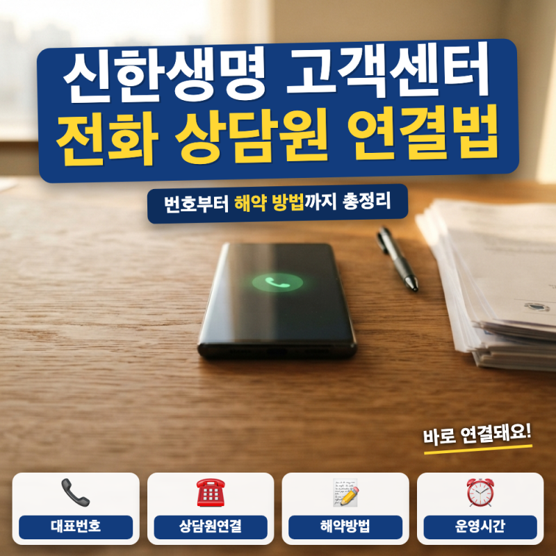 신한생명 고객센터 전화번호 상담원 연결 방법 (+ ARS 단축번호, 해지 신청)
