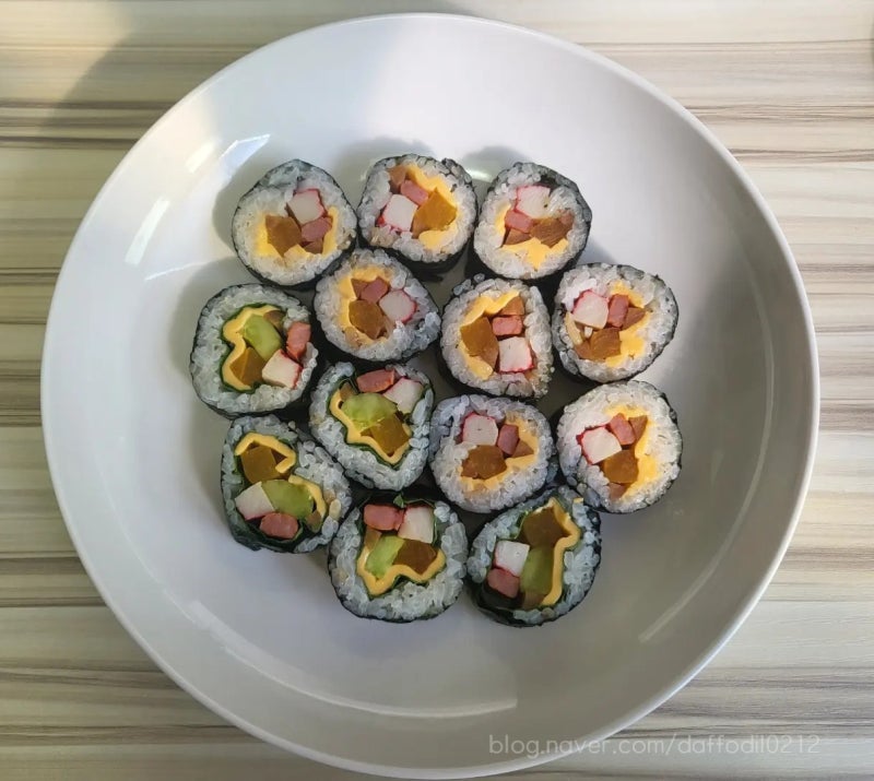 집김밥 만들기 2가지 깻잎 치즈김밥 양배추 계란 키토김밥 레시피