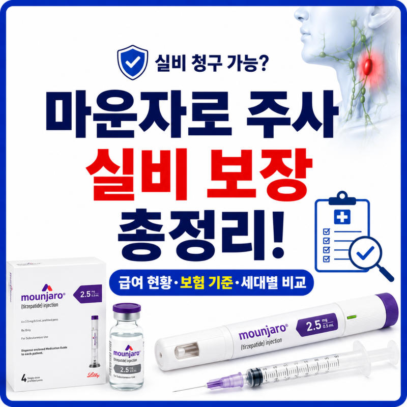 마운자로 실비 청구 자격 조건 필요서류와 보험 세대별 보장 확인