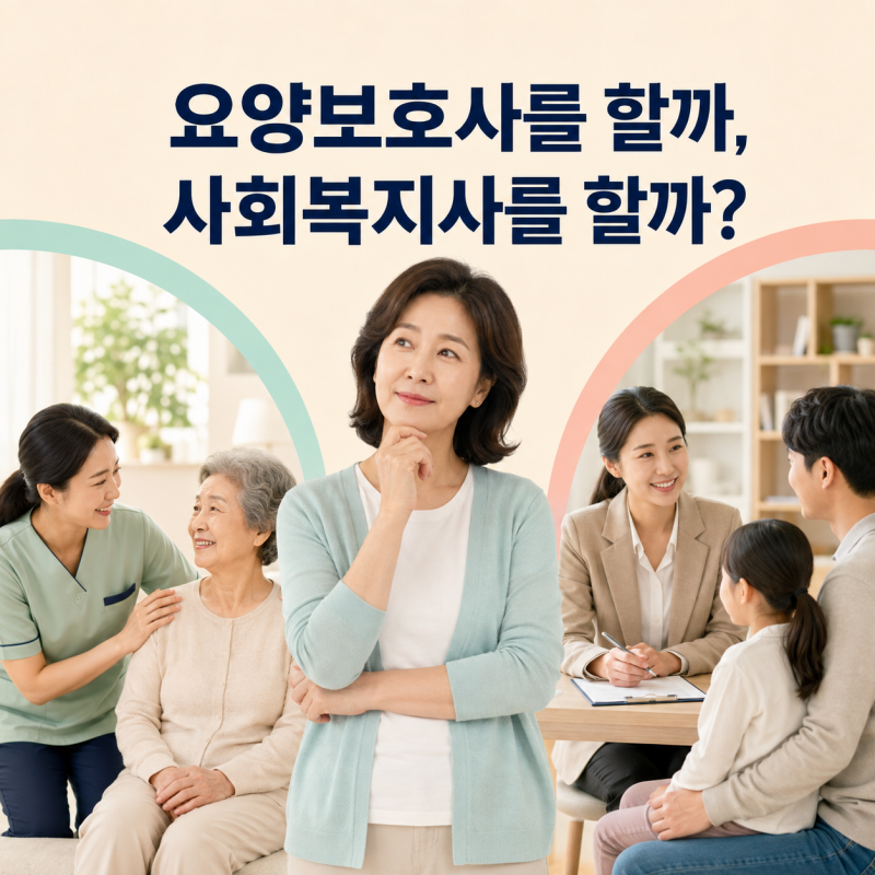 요양보호사와 사회복지사, 무엇부터 취득해야 할까? 순서가 중요한 이유