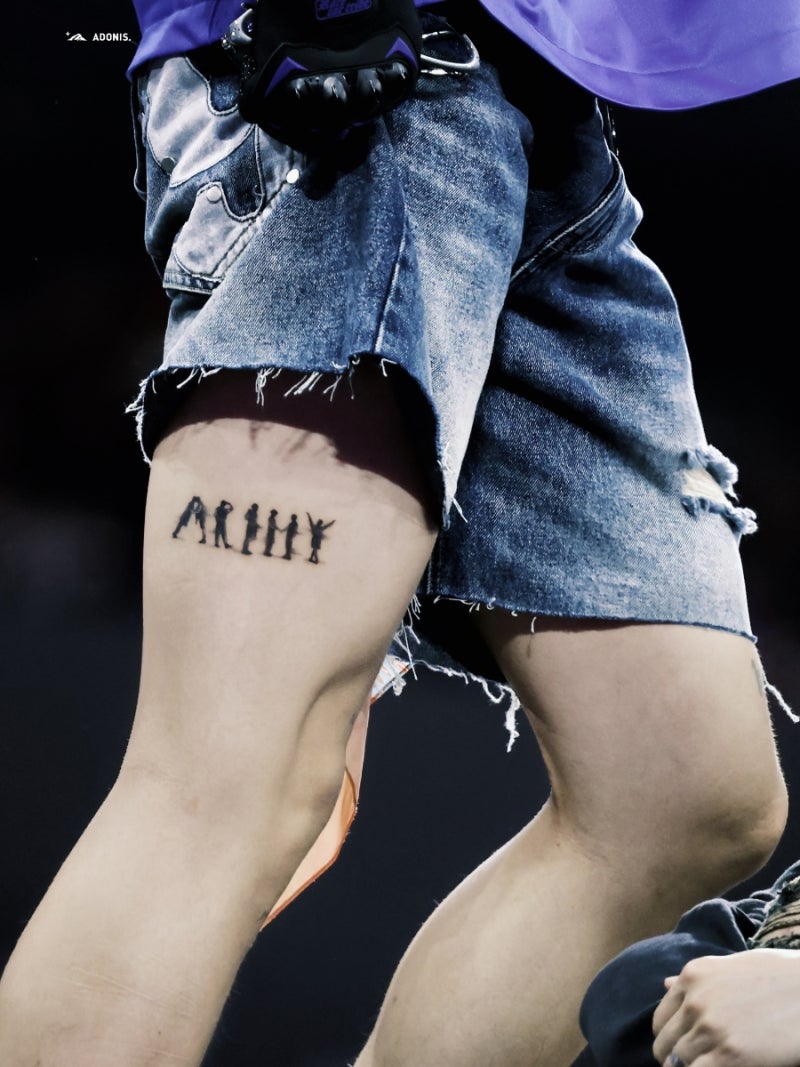 [방탄소년단 제이홉] 호비 허벅지에 새로운 타투 ARMY