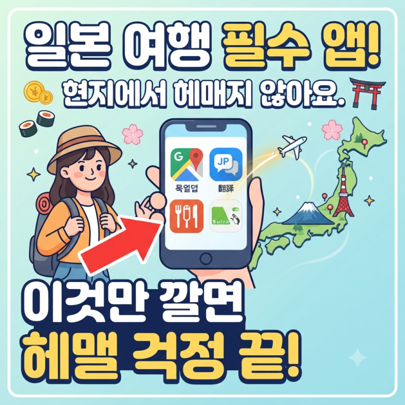 일본 여행 필수 앱, 이것만 깔고 가면 현지에서 헤매지 않아요