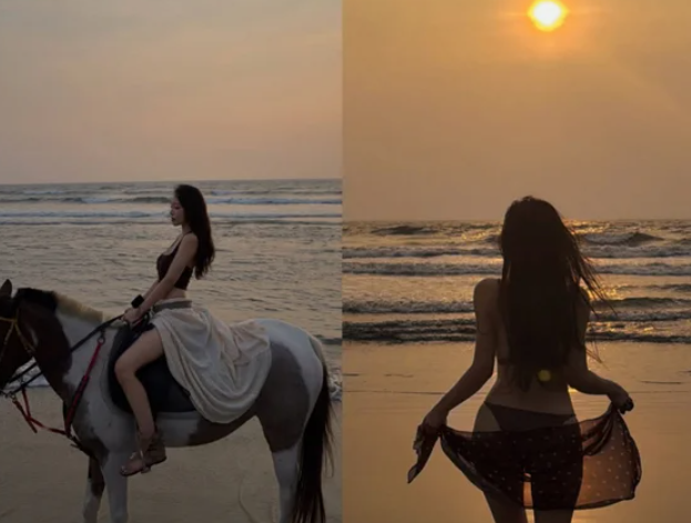 "비키니 입고 해변 승마라니" '박성광♥' 이솔이, 코타키나발루 휴양 근황 진짜 이유