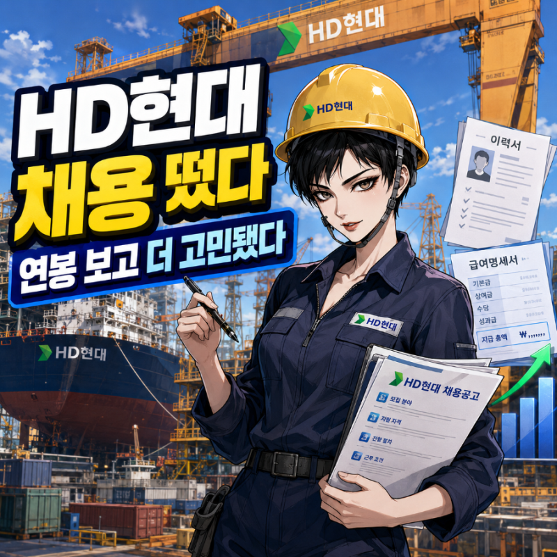 HD현대 채용 떴다, 연봉 보고 더 고민됐다