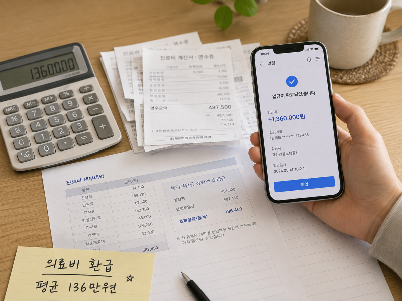 2026 의료비 환급금 226만 명 평균 136만원, 9월 2일부터 지급…내 대상 확인법