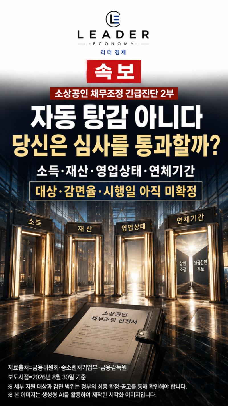 리더경제 【소상공인 채무조정 긴급진단 2부】 코로나 대출 연체 6조3,000억 원, 전부 깎아주....