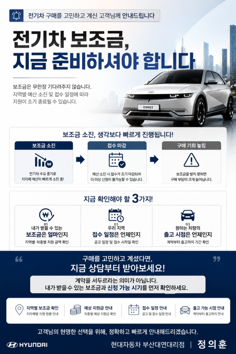 [안내]전기차 구매. 고민하면 늦습니다