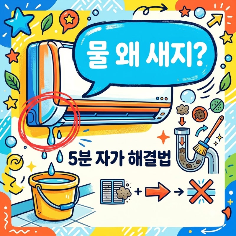 에어컨 물떨어짐 원인 5가지와 자가 점검 해결 방법 총정리