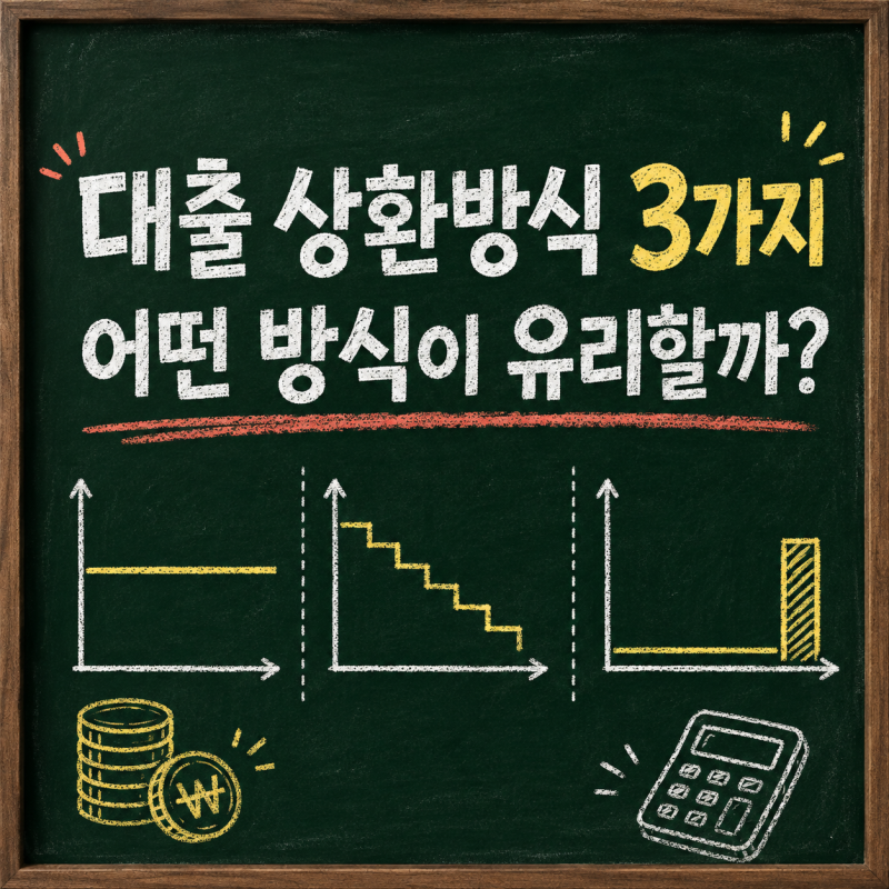 원리금균등·원금균등·만기일시상환 차이, 어떤 방식이 유리할까?