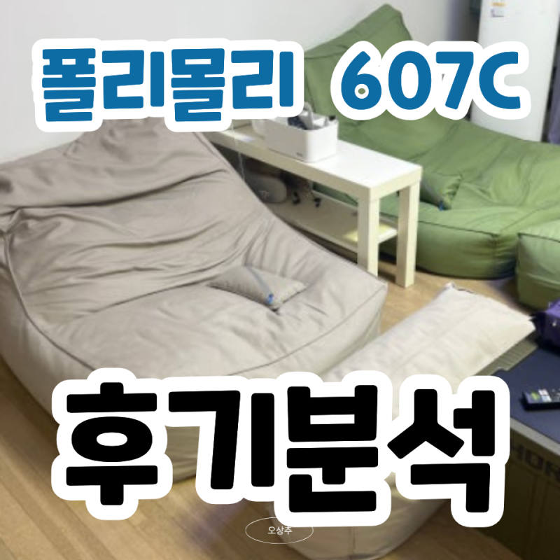 폴리몰리 607C 1인용 빈백 소파 26만원대? 세탁 단점까지 후기 분석