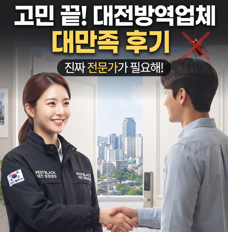 대전바퀴벌레퇴치 깔끔하게 끝내고 싶다면 대전방역업체 직접 이용해보고 반한 후기