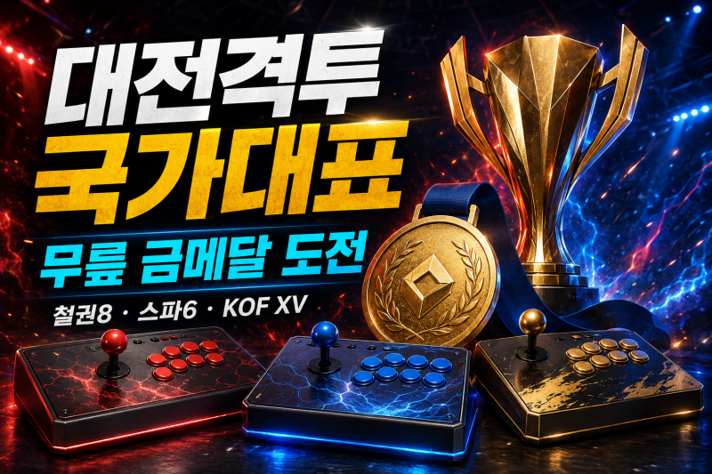 2026 아시안게임 대전격투 종목 총정리｜철권8 무릎·스트리트 파이터6·KOF XV
