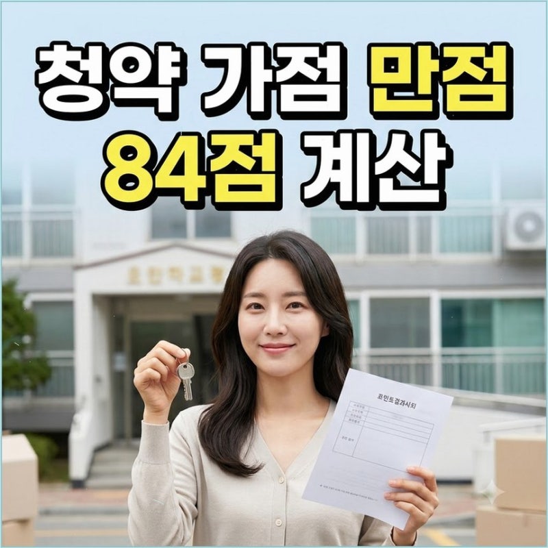 청약 가점 계산 기준 및 점수 산정법 배우자 통장 합산까지 새로워진 규정 필수 확인