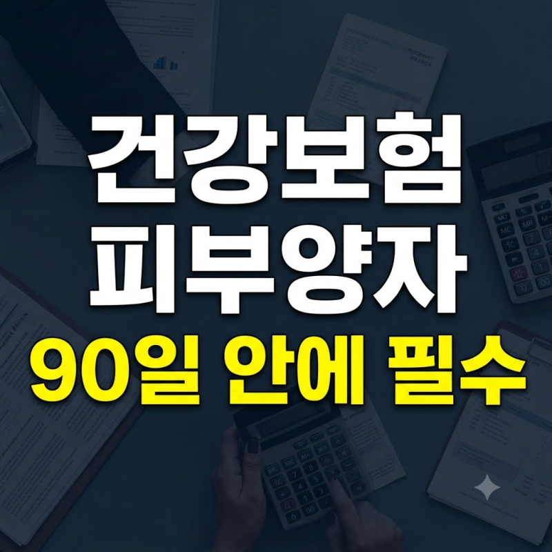 퇴사 후 건강보험 피부양자 등록 언제 해야 할까? 놓치면 손해보는 4대보험 처리 순서