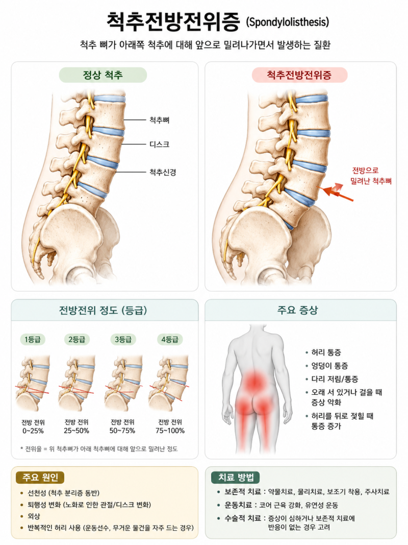 [제니필라테스 백석] 척추전방전위증, 운동해도 괜찮을까요?