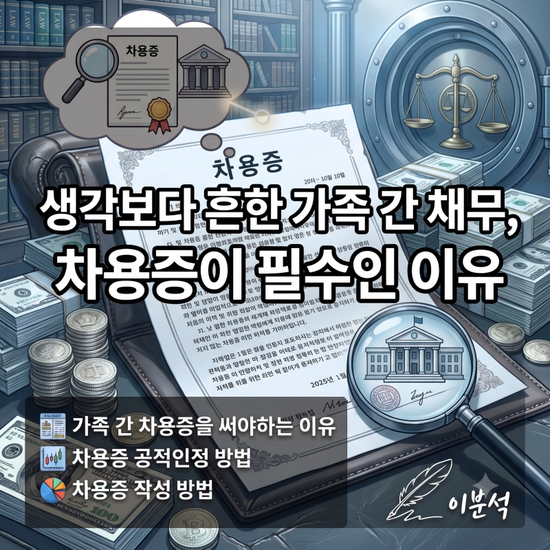 차용증 작성 방법｜가족간 채무, 차용증 꼭 필요할까? 차용증 작성 방법, 공적 인증 받기, 차....