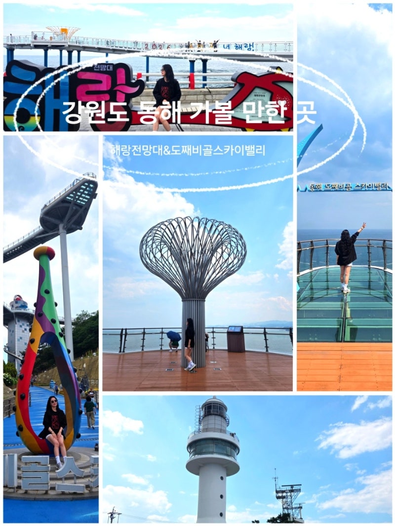 강원도 동해 가볼 만한 곳 도째비골 스카이밸리 해랑전망대 바다 위를 걷는 아찔한 묵호 여....