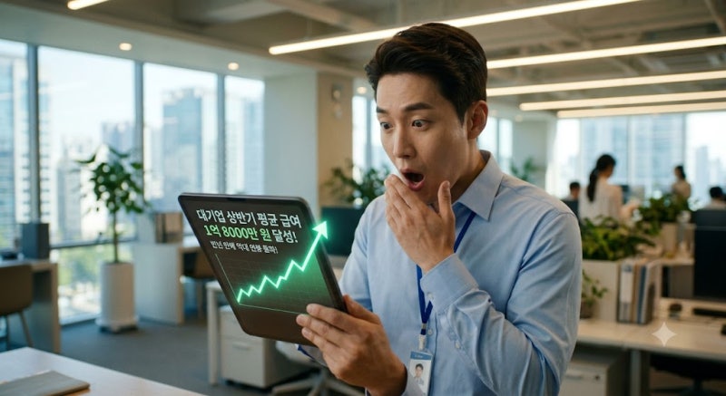 상반기 대기업 연봉 순위: 삼성전자 꺾고 '1.8억' 휩쓴 1위 기업의 정체