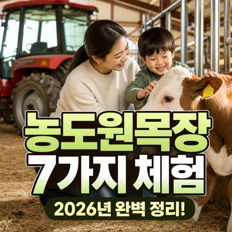 아이와 가볼만한곳 용인 농도원목장, 2026년 체험 완벽 정리 7가지