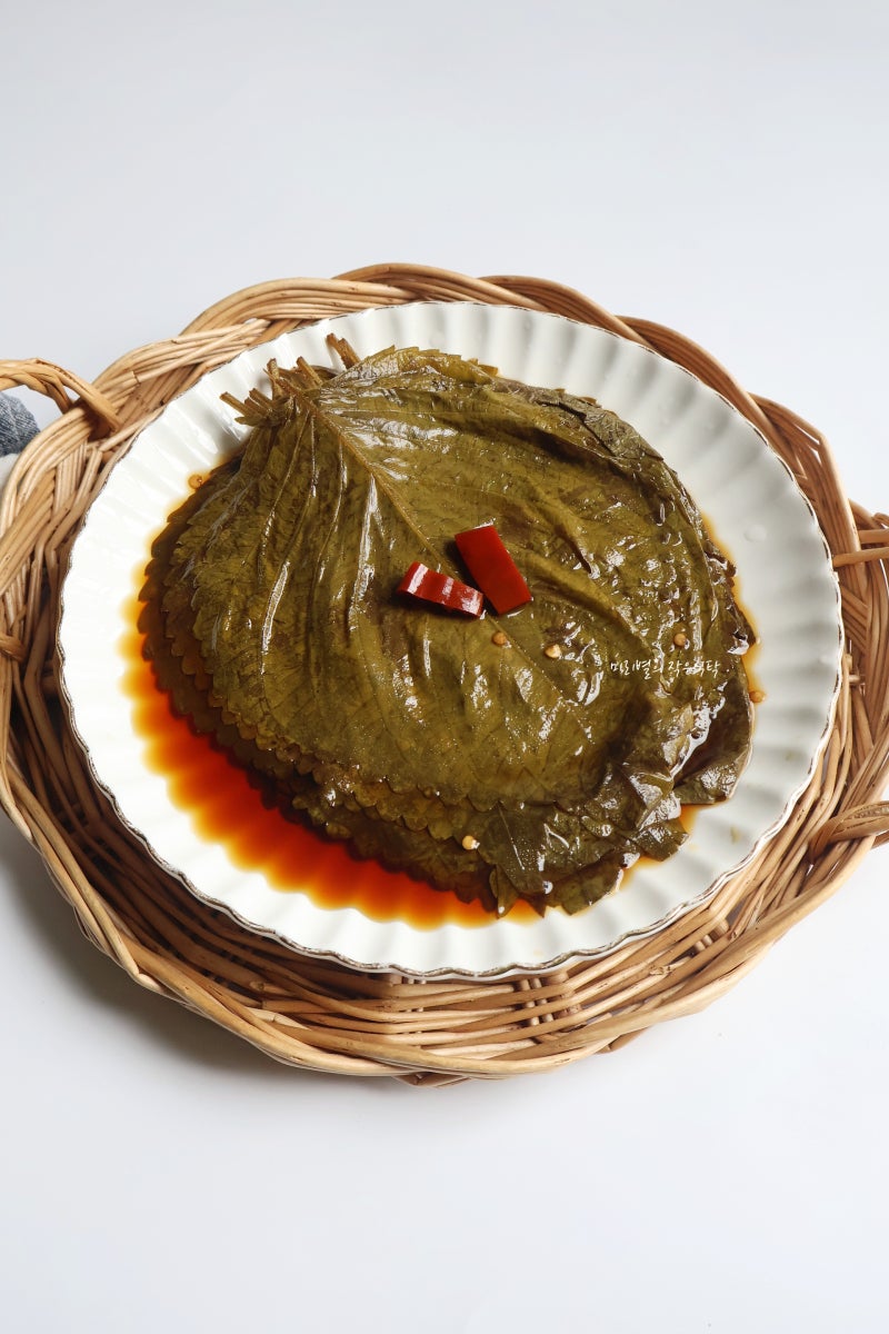 한 끗 차이 간장 깻잎장아찌 만드는법 레시피 깻잎요리