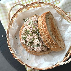 참치샌드위치 만들기 그릭요거트 참치마요 샌드위치 레시피